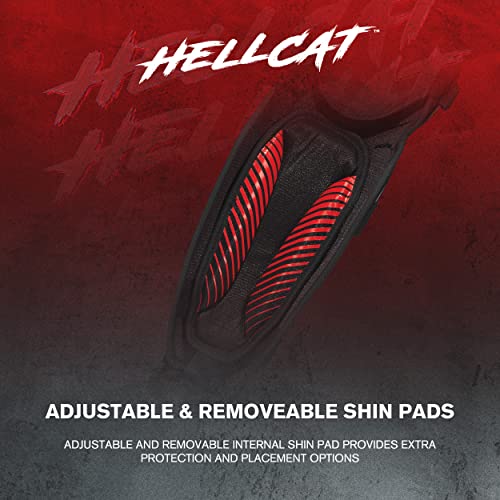 Easton Hellcat Slowpitch Softball Leg Guards L/XL 16.5" Black - Pitcher & Fielder