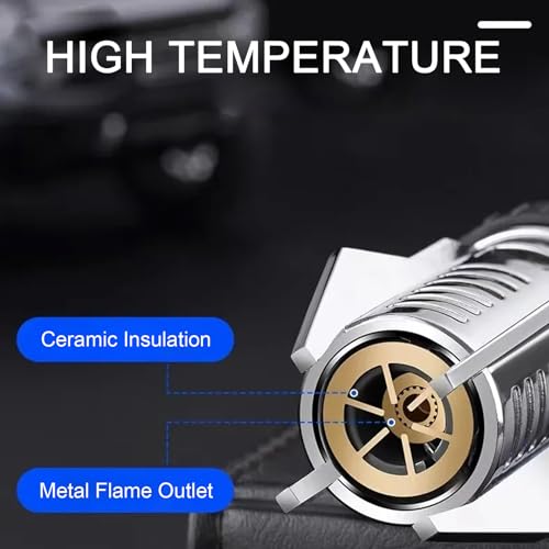 Windproof Refillable Torch Lighter for Camping BBQ Candle Cooking