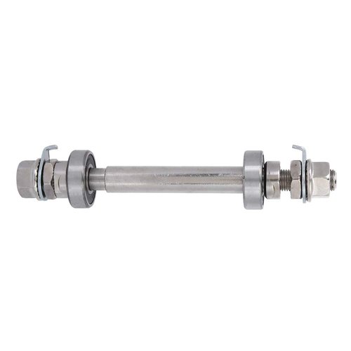 Bicycle Wheel Hub Axle, Metal Road Bike Wheel Hub Axle Front Rear Solid Shaft Lever, BMX Bike Repair Tool Accessories, for Mountain BMX Bike (Rear axle 18cm)