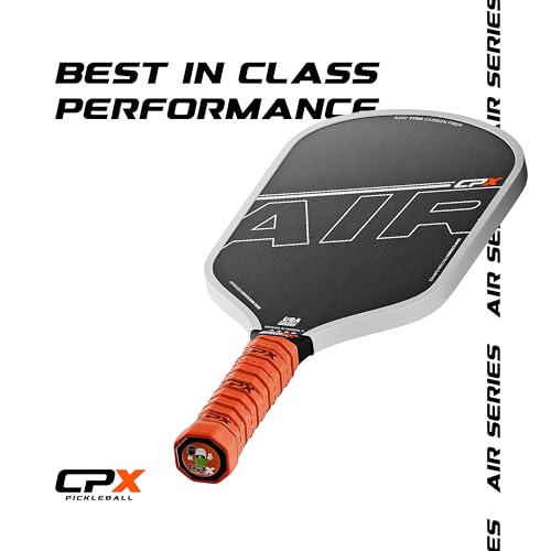 CPX Pro Carbon Fiber Pickleball Paddle Black Air - Edgeless, Honeycomb Core, Tennis Grip