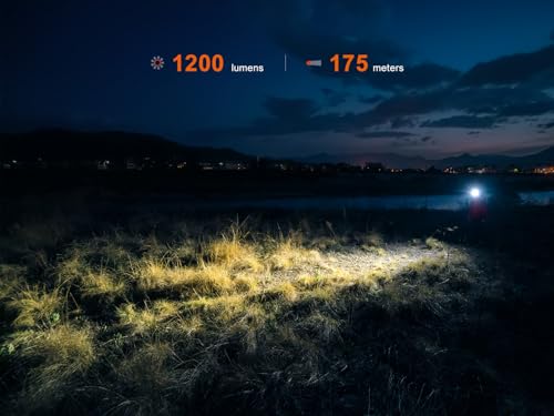 Fenix HM55R Rechargeable Headlamp Black 1200 Lumen Waterproof Camping Light