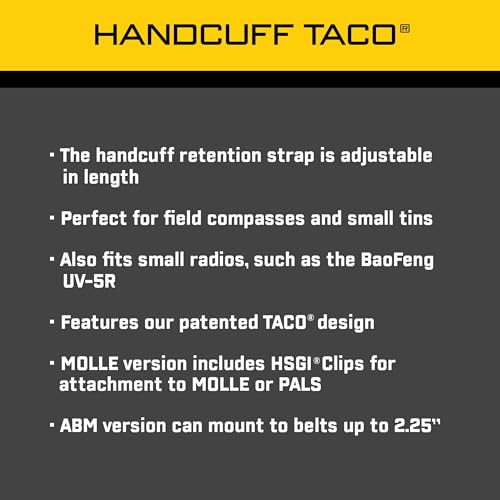 High Speed Gear MOLLE Handcuff Pouch - Black Tactical Police & Military Gear