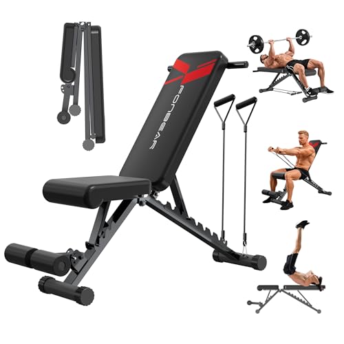 Adjustable Weight Bench for Full Body Strength Training - Foldable & Heavy Duty
