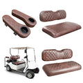 NOKINS EZGO TXT 1994-2013 & RXV Golf Cart Seat & Armrest Covers Brown