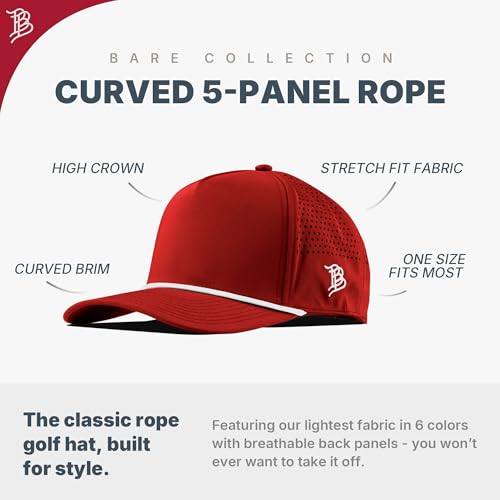 Indiana Hoosiers Logo Curved Rope Hat - Whiteout Team Cap - One Size Red