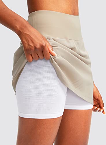 Women’s Golf Skorts with 3 Pockets - Medium Khaki