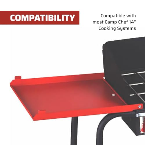 Camp Chef Folding Side Shelf Set for 2 Burners - Durable Prep Space Accessories