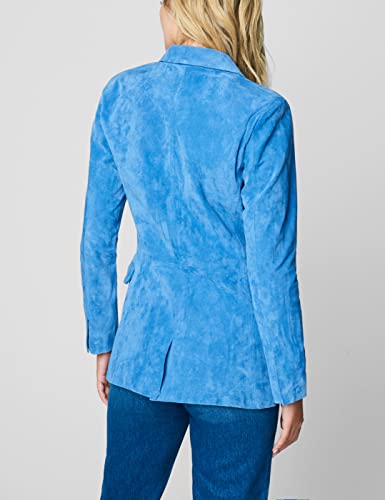 Women's Oversized Blazer with Pockets - Luxury Stylish Coat, Small / Riviera