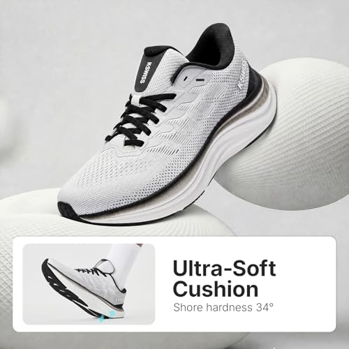 K-Swiss Men's Shadx Running & Walking Sneakers - White/Grey/Black, Size 11