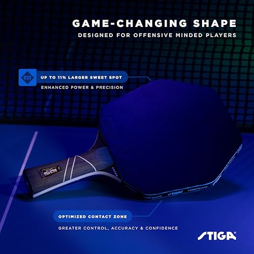 STIGA Cybershape Eclipse Ping Pong Paddle - Elite Control & Spin
