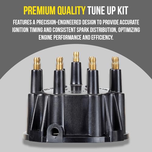 Marine Tune Up Kit for Mercruiser V8 Engines - MR43T Spark Plugs, Distributor Cap & Wires - V8 Variation