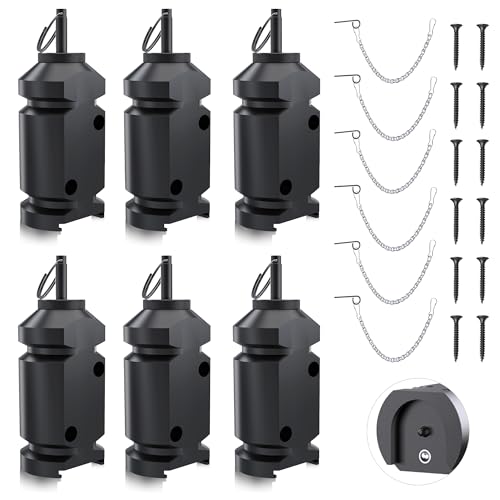 6 Pack Perimeter Trip Alarm with Screws for Outdoor Wildlife Deterrence, 12 Gauge