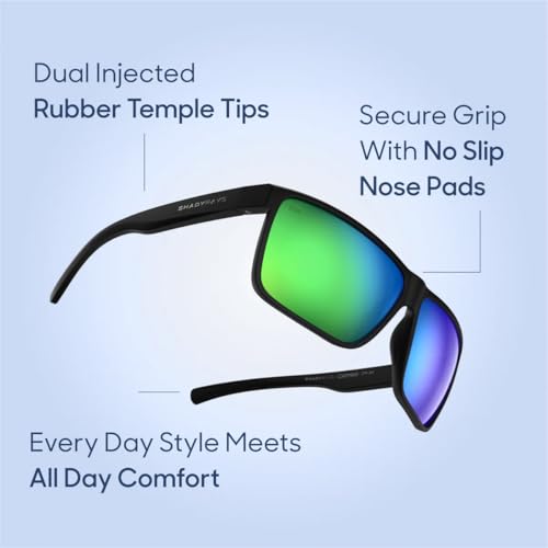 Shady Rays Cayman Men's Lightweight Polarized Sunglasses Ocean Smoke - Standard Fit