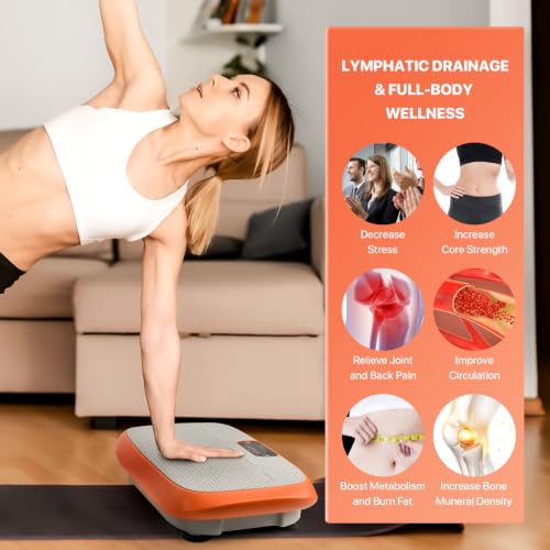 Vibration Plate Exercise Machine with 99 Speed Settings for Full Body Workout
