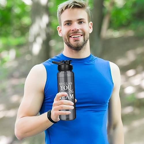 24 oz Sports Water Bottles with Silicone Keychains - Appreciation Gifts Bulk Set