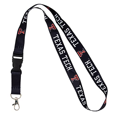 Texas Tech University Cactus Lanyard with Snap Buckle - Black