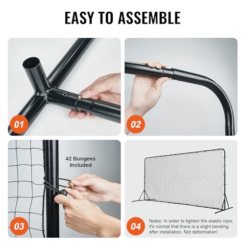 12x6FT Soccer Rebound Trainer Net - Double-Sided Rebounder for Solo Practice
