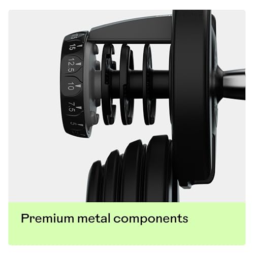 BowFlex Adjustable Results Series SelectTech Dumbbells - Black, 5-52.5 lbs