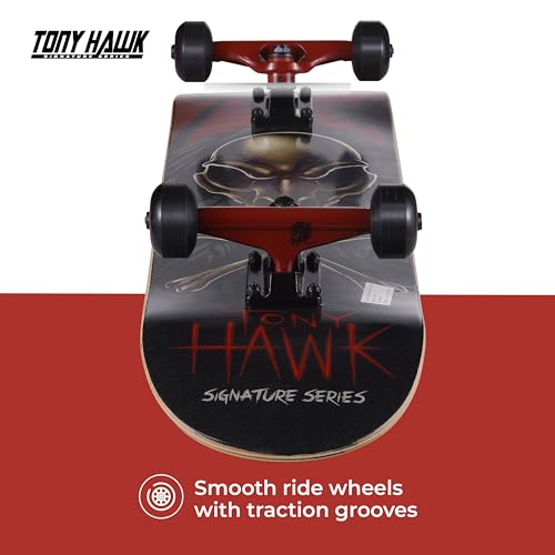Crossbones Signature Series 31-Inch Kids Skateboard - 9-Ply Maple Deck, Ready to Ride