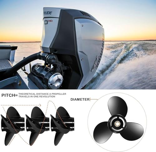 Boat Propeller for BRP Johnson Evinrude 40-140HP 13 Spline RH 13.2X21 Aluminum Alloy