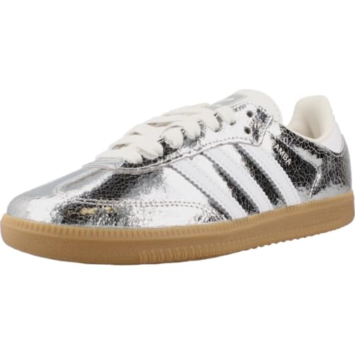 adidas Samba OG Women's Metallic Silver Sneakers Size 6.5