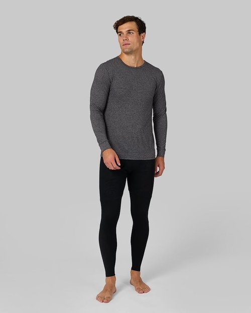 32 Degrees Heat Men's Lightweight Base Layer Legging | 4-Way Stretch | Thermal| Form Fitting|Black, Small