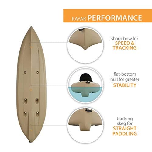 Lifetime Tamarack Angler 100 Fishing Kayak with Paddle & Multiple Storage