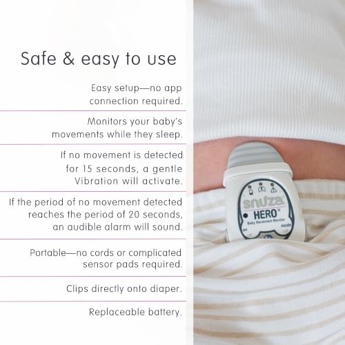 Baby Movement Monitor with Sensor Technology, No WiFi, Portable