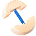 Adjustable Wooden Hat Stretcher for Fitted Caps - Round Square Blue / Large