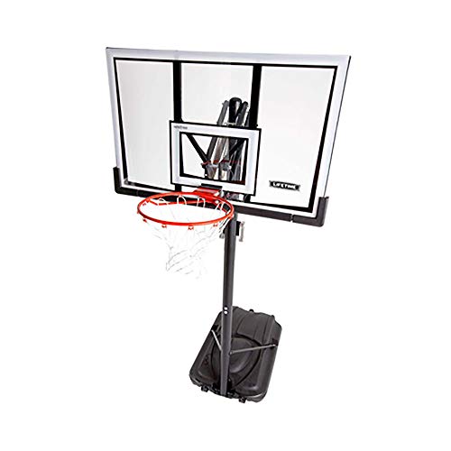 LIFETIME Portable Basketball System with 52 Inch Shatterproof Backboard & Adjustable Height - Basketball System