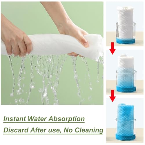 Tvvcalk 50 Pack Disposable Bath Towels Ultra Soft & Quick Dry for Travel & Spa