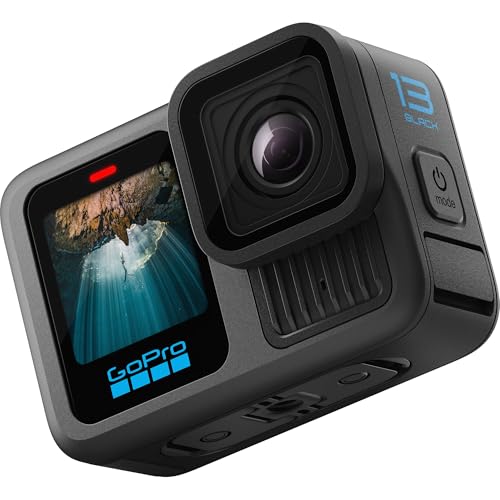 GoPro HERO13 Black Waterproof Action Camera with 5.3K Video, 27MP Photos, Live Streaming & 128GB Kit