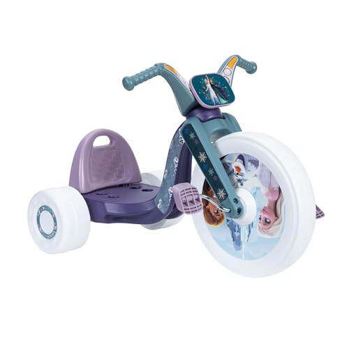 Frozen Ride-On Tricycle for Kids 15-Inch Cruiser Bike with LED Lights, Ages 3-7