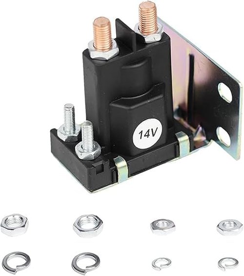 RAJBMT Golf Cart Solenoid 14 Volt 200A 4 Terminal Replacement for 1994-Up E-Z-GO TXT Gas Medalist ST Series Replace Part Number 27153-G01 27153G01 612813