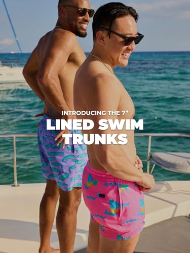 XX-Large Havana Nights Men's 7 Inch Swim Trunks with Liner & UPF 50+