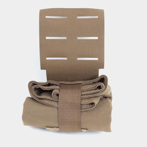 Coyote Brown Tactical Dump Pouch - Foldable Mag Utility Pouch for Battle Duty Belt