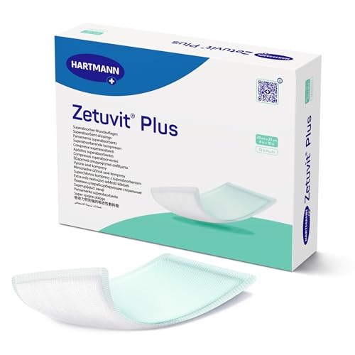 HARTMANN Zetuvit Plus Superabsorbent Wound Dressing 8x10 Inches - Pack of 10