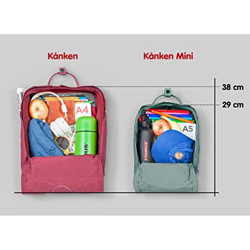 Mini Backpack for Men Women - Fjällräven Kanken Compact Vinylon Travel Bag - Graphite