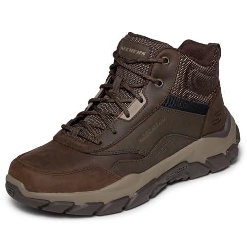 Skechers Men's Santoro Hopkins Water-Resistant Hiking Boots - Cocoa, Size 10