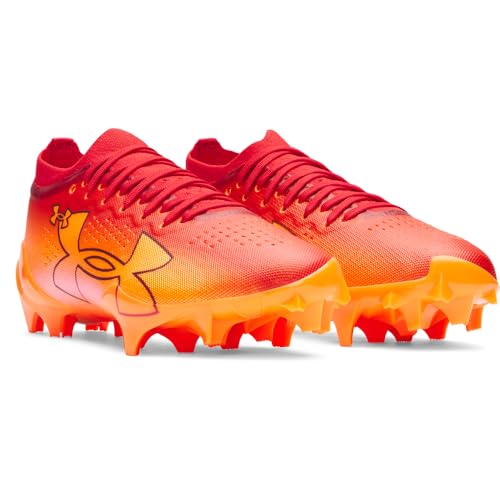 Under Armour Men's Blur Pro Molded TPU Football Cleats 11.5 Red Blaze Orange Cardinal