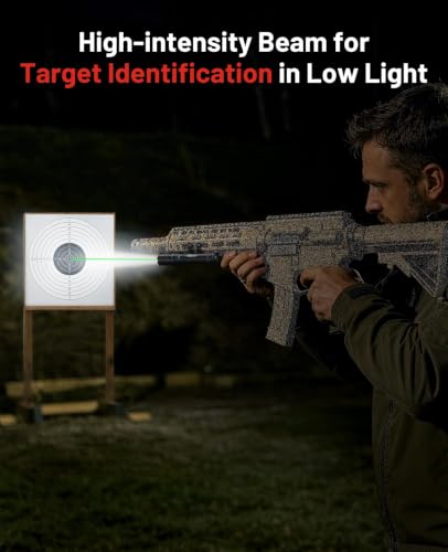 EZshoot 2500 Lumens Rifle Laser Light Combo with Green Beam for Home Defense