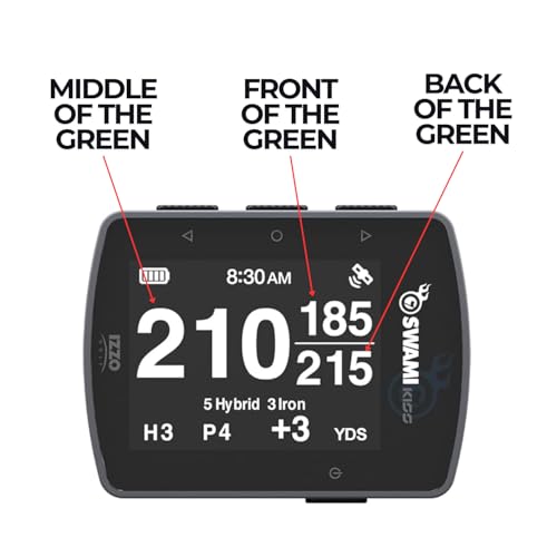 Golf GPS Rangefinder Handheld with Magnetic Mount - Grey, Swami KISS 2.0