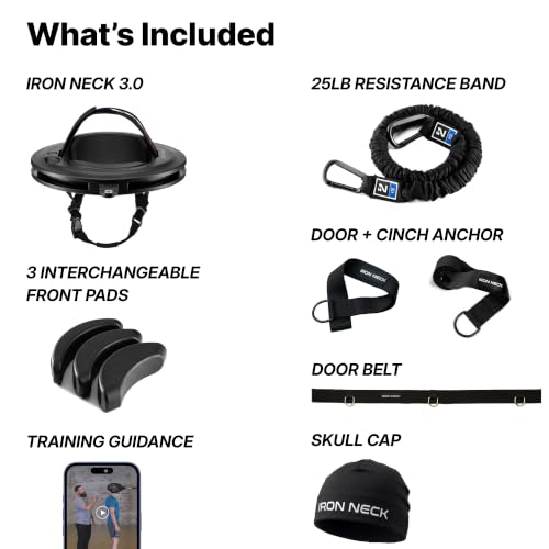 Neck Trainer 3.0 - Advanced Isometric Neck Strengthener & Rehab Device for Men & Women