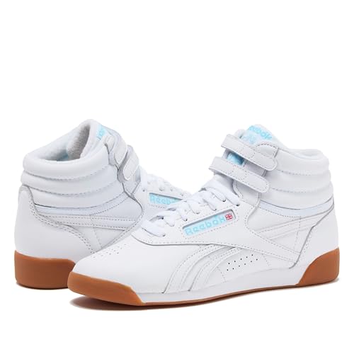 Women's Freestyle Hi High Top Sneakers - White Blue Gum, Reebok