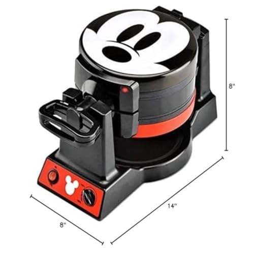 Disney Mickey Mouse Double Flip Waffle Maker - Select Brands, Black or Red