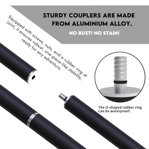 7.75 ft Floating Boat Anchor Pole with T-Handle & Compass - Fiberglass Shallow Water Anchor