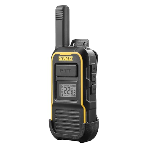 DEWALT DXFRSBH600 FRS Business Radio, Pro-Grade 2 Way Radio, 2W, 24hr Runtime, CommandCall, Handheld, DXFRSBH600