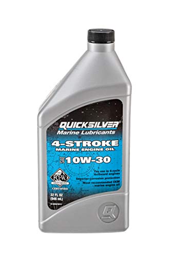Yamaha F75-F115 Outboard Oil Change Kit with 4 Quicksilver 10W-30 Marine Oil & Filter - Variation: Yamaha F75 - F115