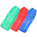 3 Pack Snow Sleds for Kids & Adults - Flexible Toboggan with Handles & Pull Rope