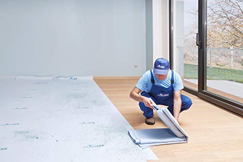 Koruser Reusable Floor Protection Film 36x100 Inch, Anti-Slip & Paint Proof, Covers 300 sqft